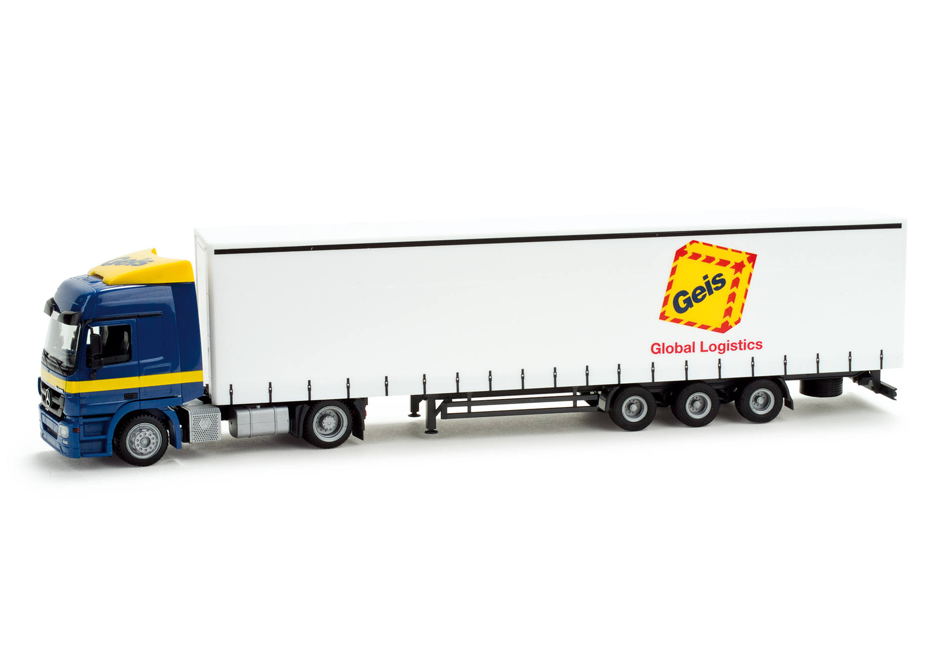 Mercedes-Benz Actros L lowliner semitrailer "Geis"
