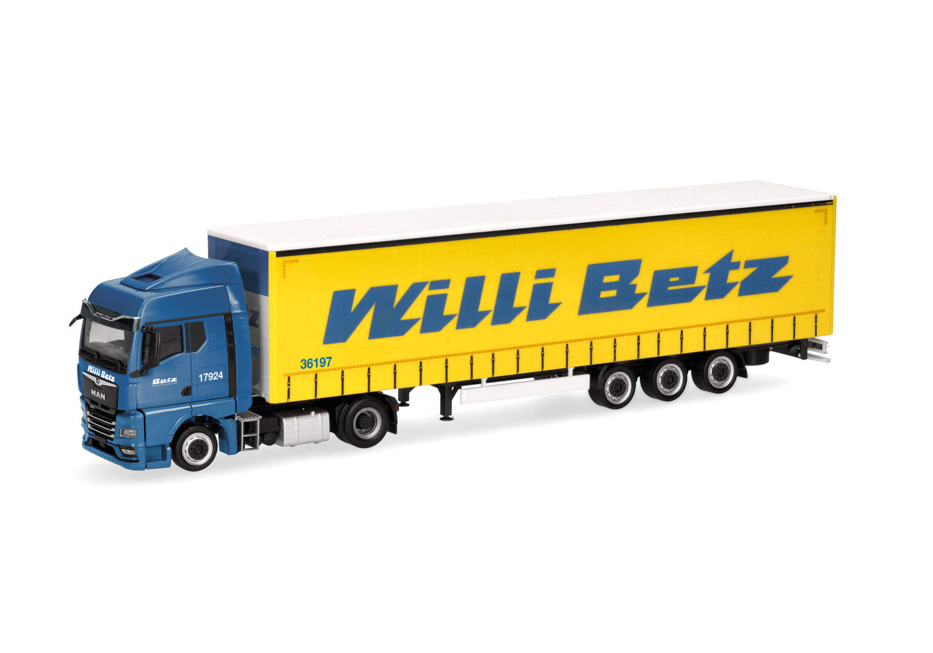 MAN TGX GM Lowlinergardinenplanen-Sattelzug "Willi Betz"