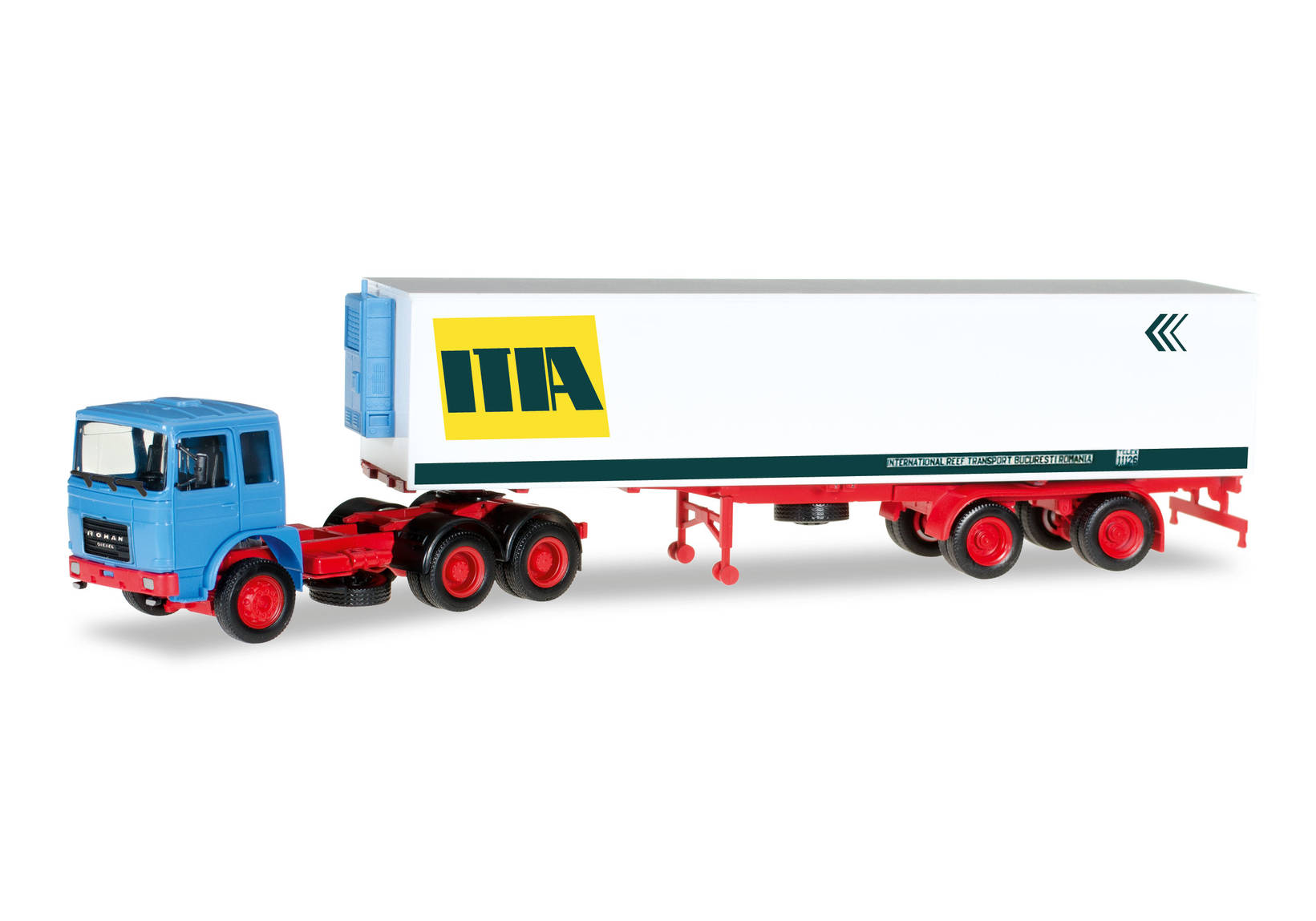 Roman Diesel refrigerated box semitrailer "ITIA Sped" (RO)