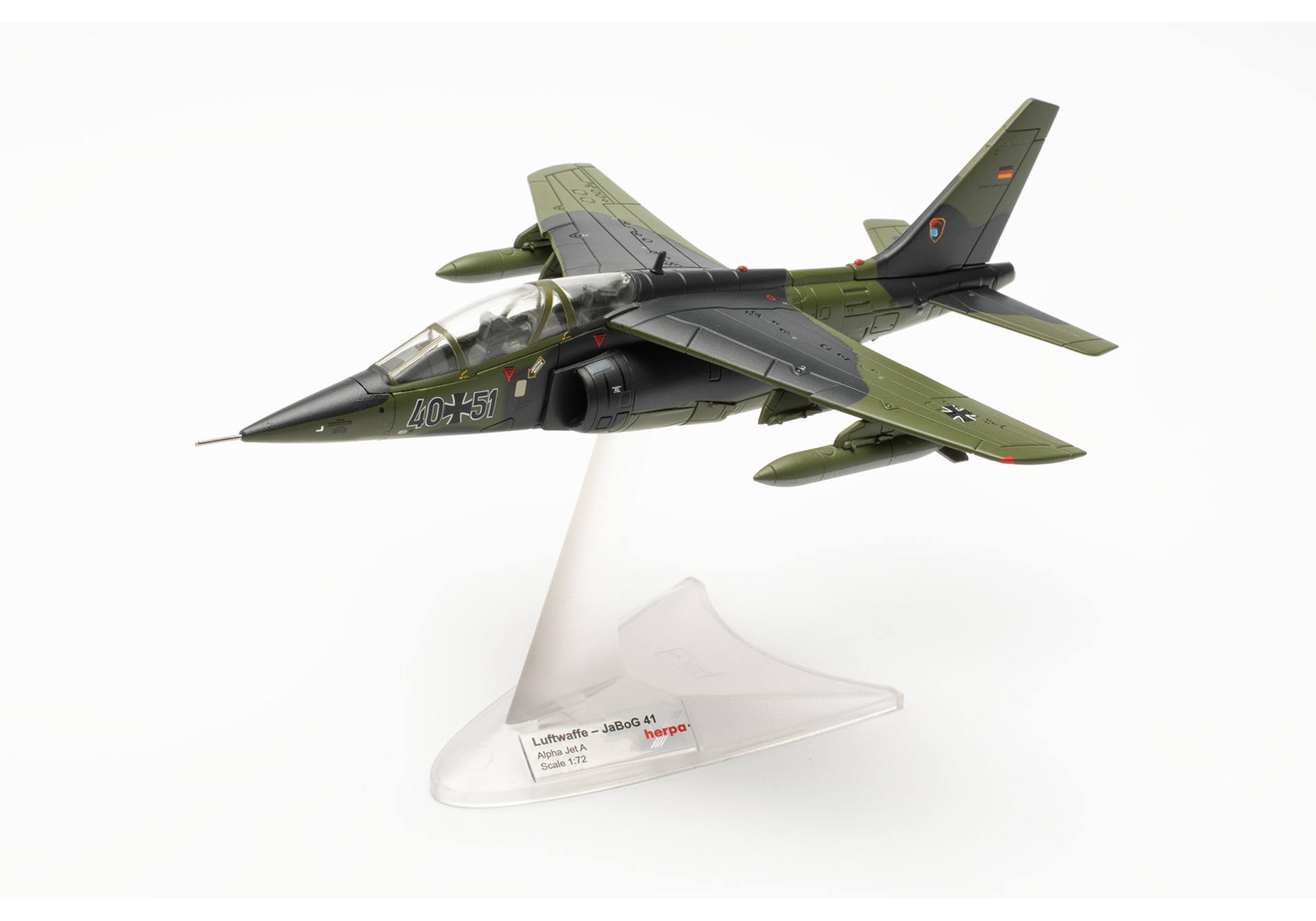 Wing 41 Herpa Luftwaffe Alpha Jet A Fighter-Bomber Wing 41 (JaBoG 41), Husum ...