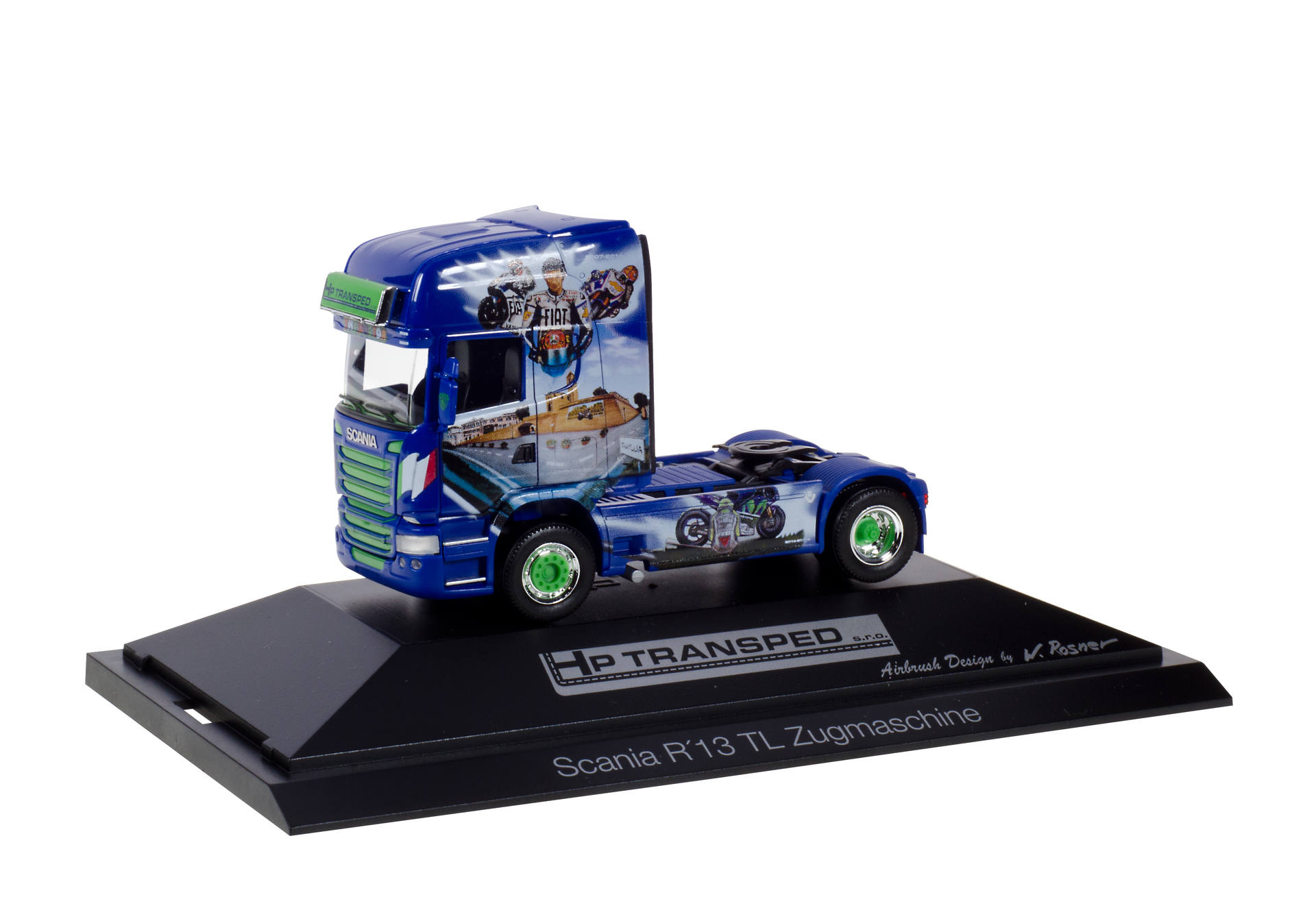 Scania R TL rigid tractor "HP-Trans - Valentino Rossi" (CZ)