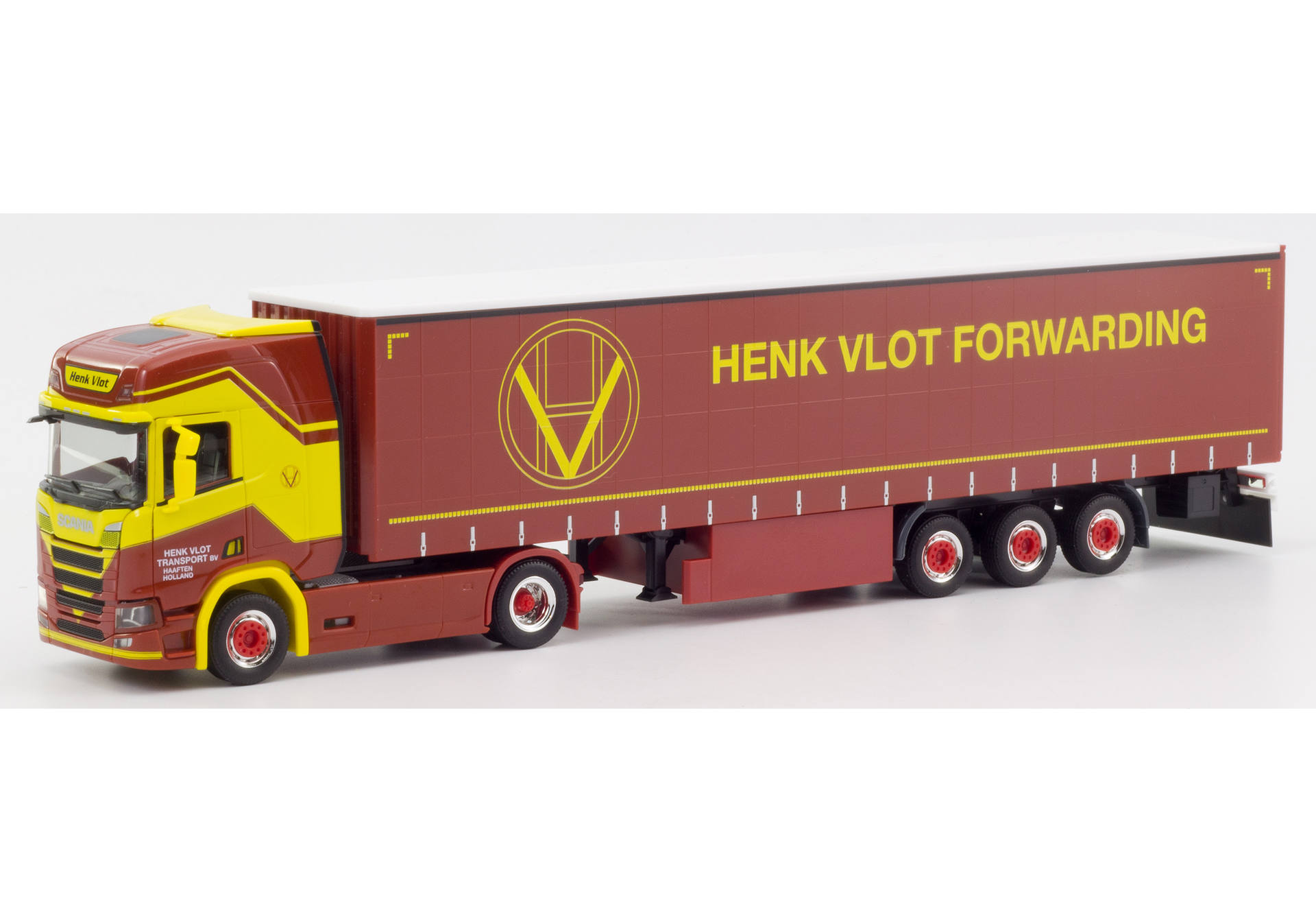 Scania CS 20 HD curtain canvas semitrailer „Henk Vlot“