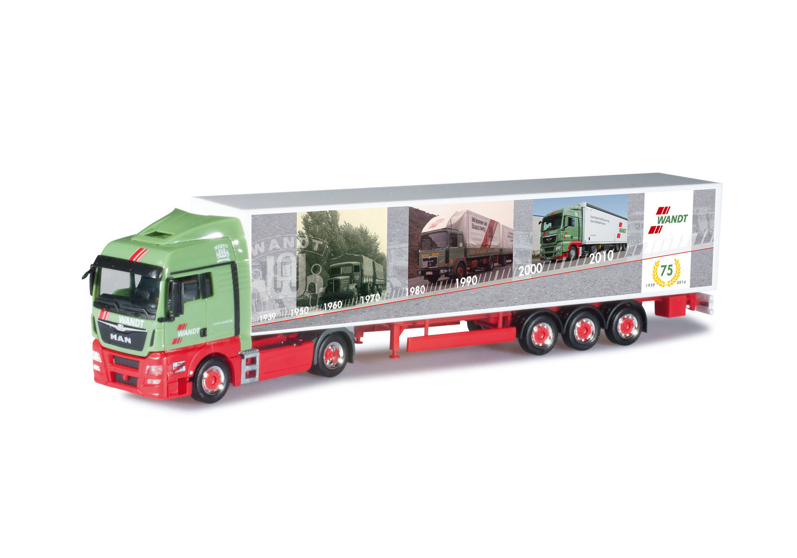 Set mit zwei Modellen "75 Jahre Spedition Wandt"