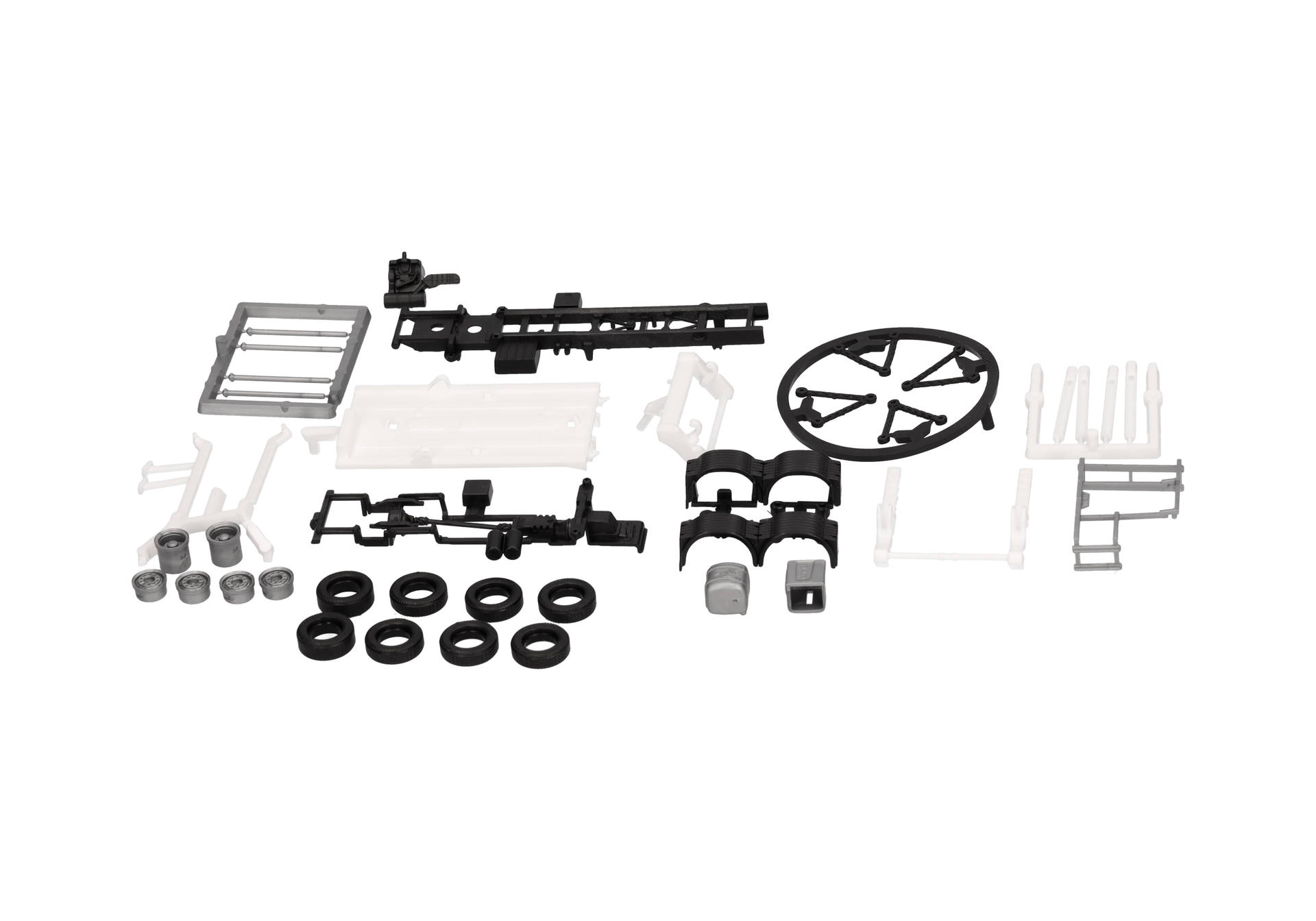 Parts service: truck chassis 3axles MAN TGS NN (without cabin) skip loader AK16, (2 pieces)