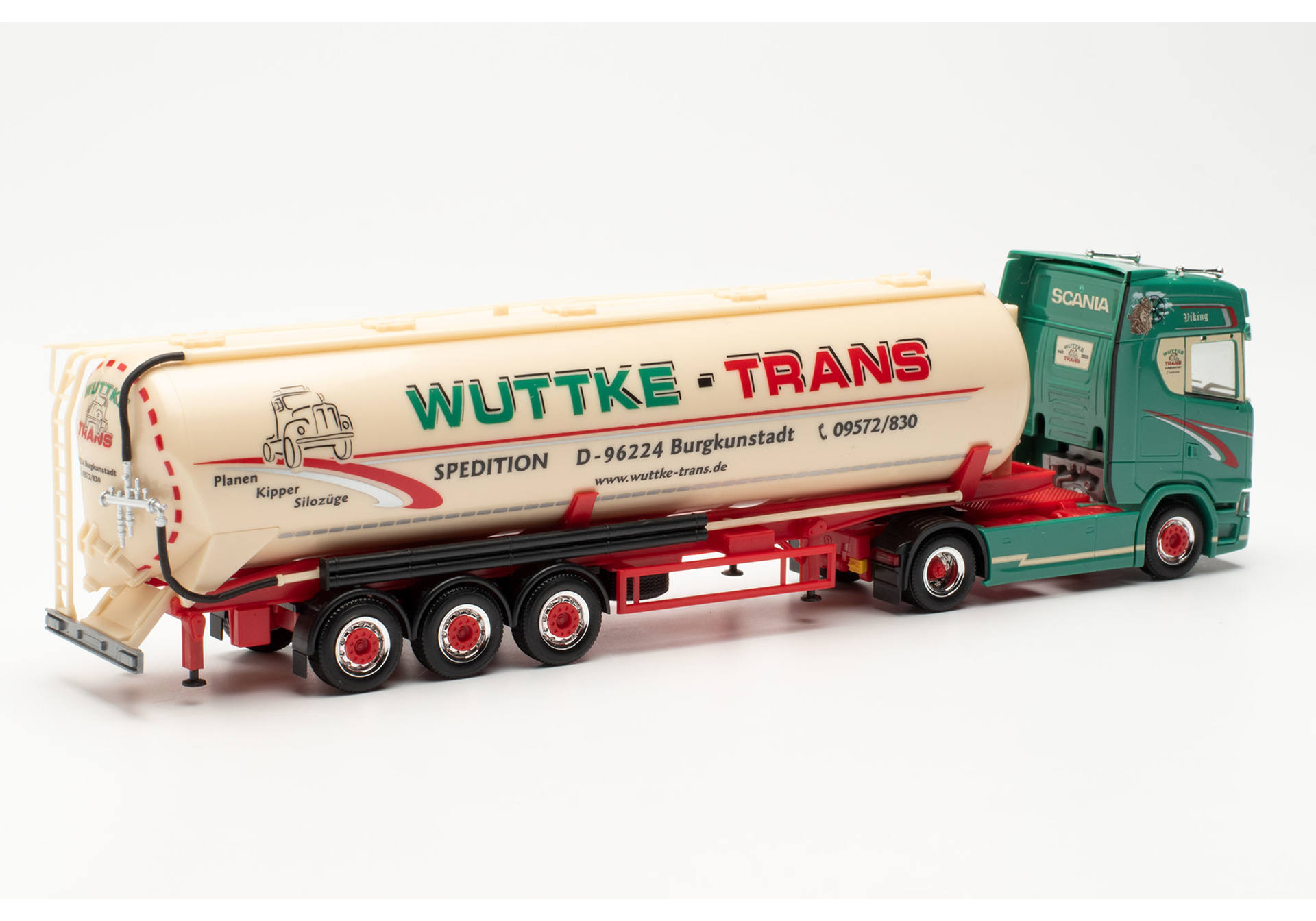 Scania CS 20 high roof silo semitrailer „Wuttke-Trans Burgkunstadt“