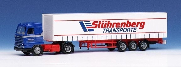 Scania 143 m streamline curtain plane saddle train 2A/3A