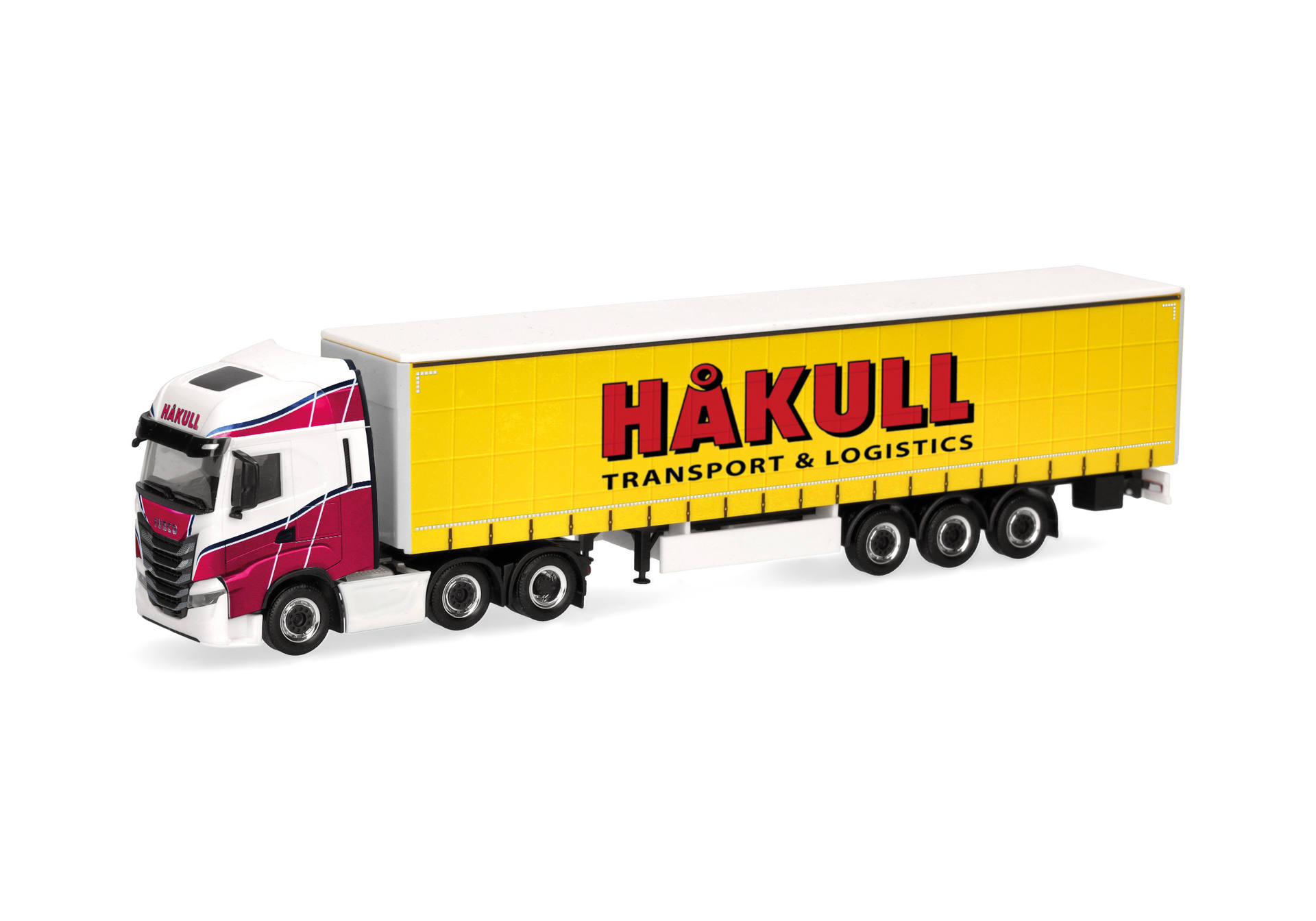 Iveco S-Way Gardinenplanen-Sattelzug "Hakull"