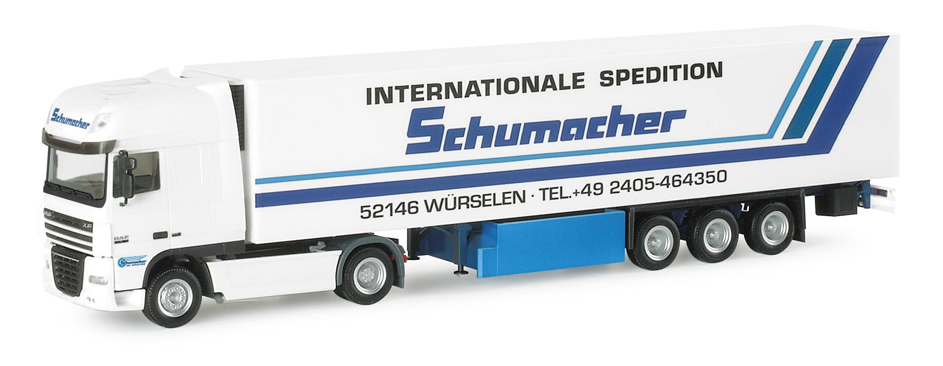 DAF XF 105 SSC refrigerated box semitrailer "Schumacher"