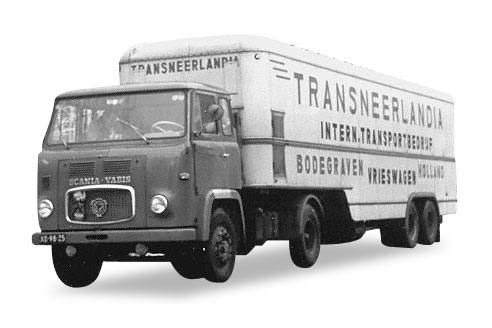Scania Vabis box semitrailer "Transneerlandia"