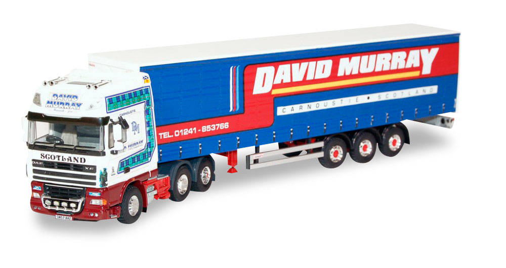 DAF XF 105 SSC curtain canvas semitrailer "D. Murra"