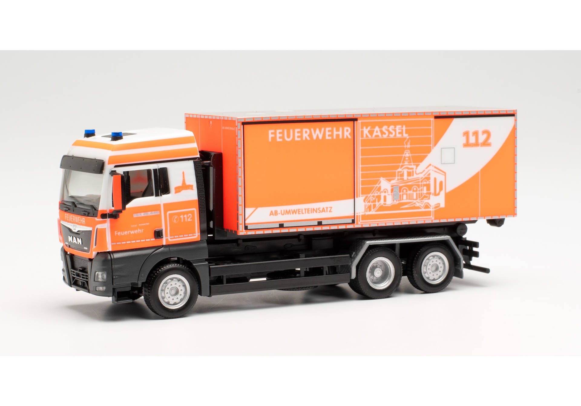 MAN TGX XLX swap body truck ambulance "Fire brigade Kassel / environmental protection"