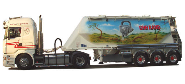 Scania R bulk silo semitraler "Isar-Beton"