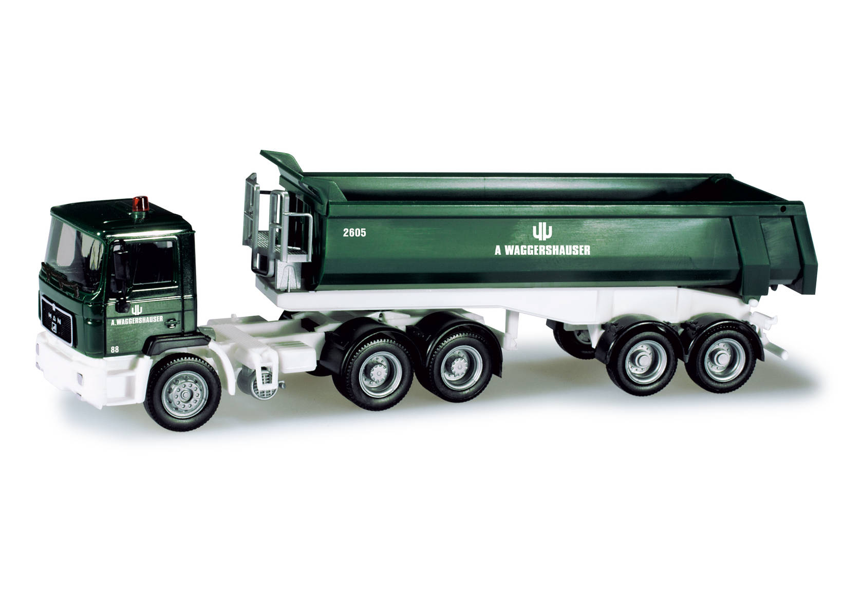 MAN F 90 dump semitrailer "Waggershauser"