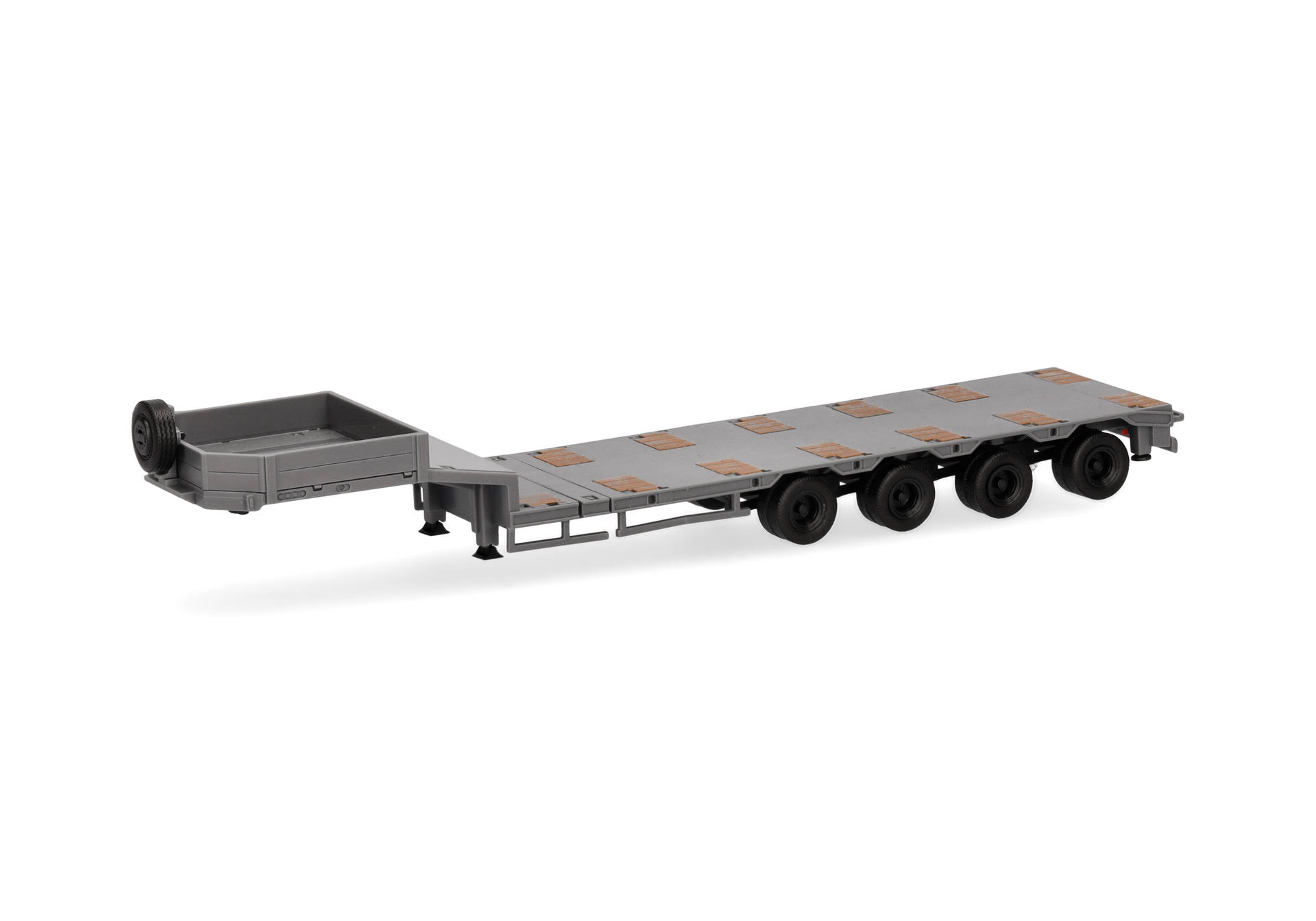 Goldhofer semi low boy trailer 4axles, grey