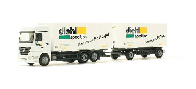 Mercedes-Benz Actros L interchangeable box trailer "Diehl"