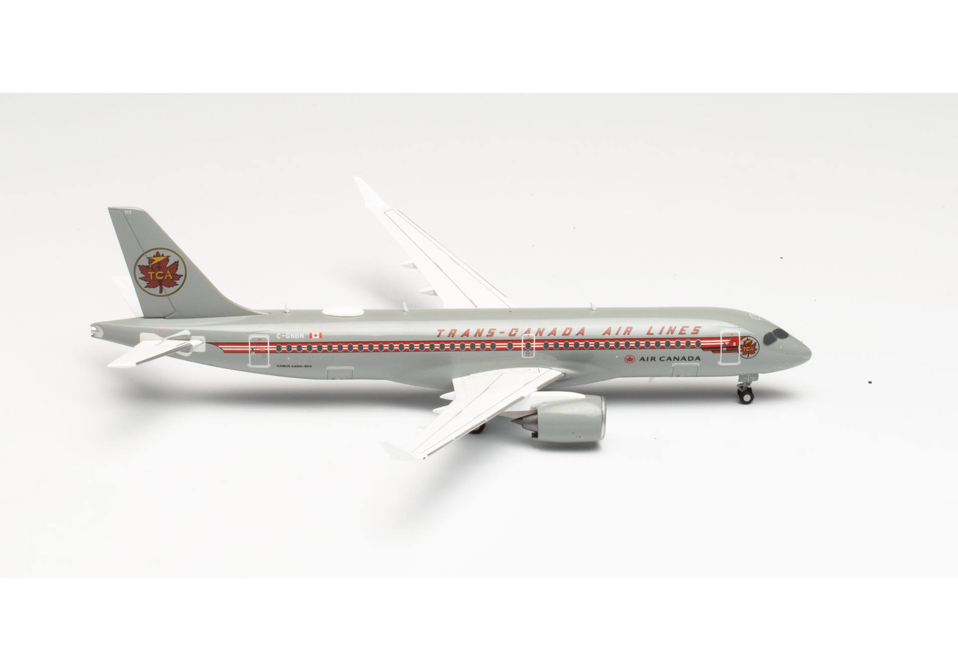 Air Canada Airbus A220-300 - Trans Canada Air Lines retro livery – C-GNBN