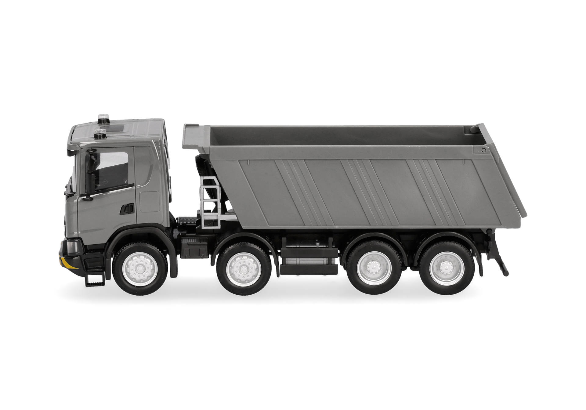 dump truck, truck, tipper, heavy vehicle, gray