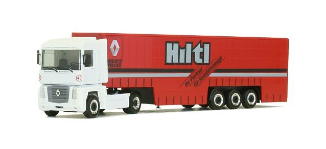 Renault Magnum curtain canvas semitrailer "Hiltl"