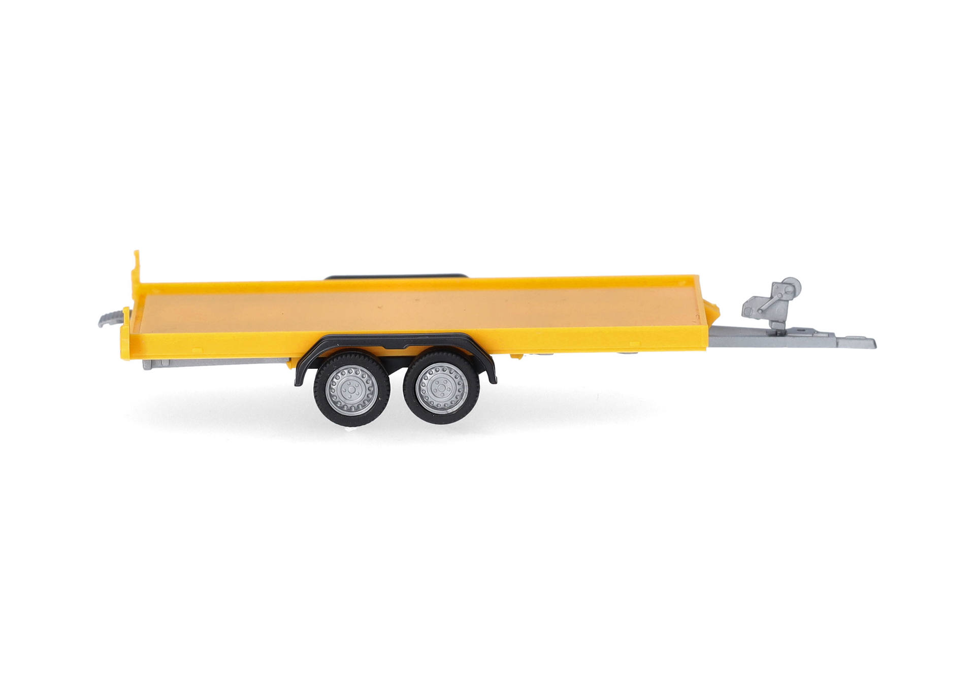 Transport trailer for passenger cars 2-axles, yellow