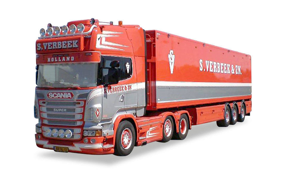 Scania R TL Walking floor semitrailer "Verbeek"