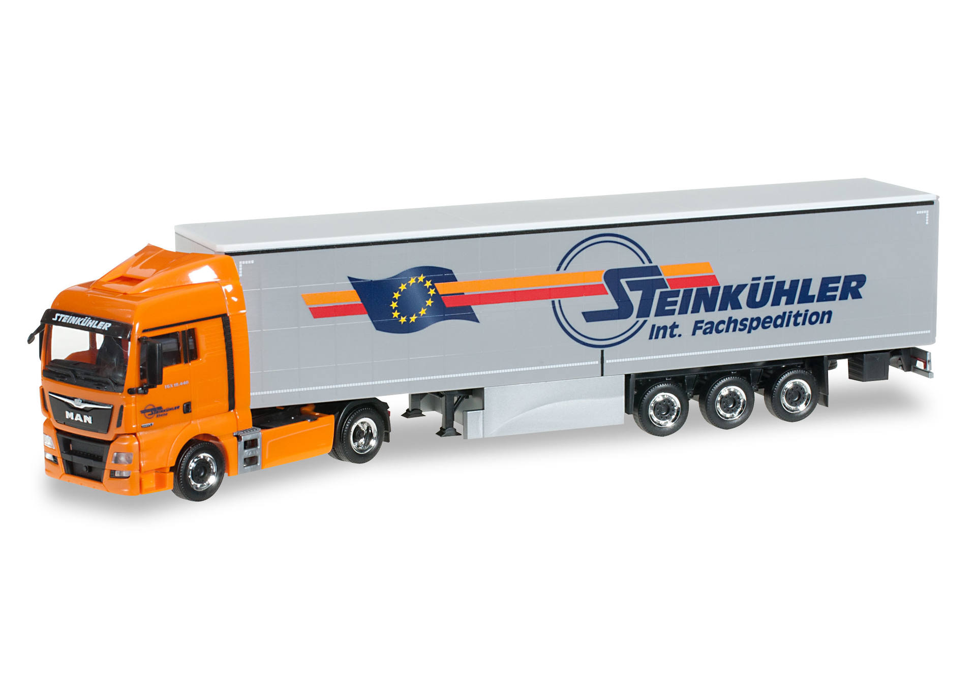 MAN TGX XLX curtain canvas semitrailer "Steinkühler"