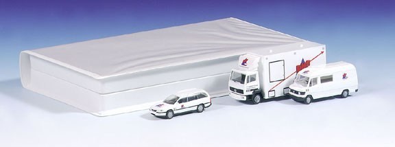 Mercedes-Benz/Opel video set with 3 vehicles