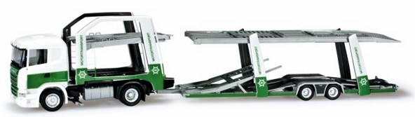 Scania R´09 HL Euro-Pohl 100 car transporter hanger train 2A/2A