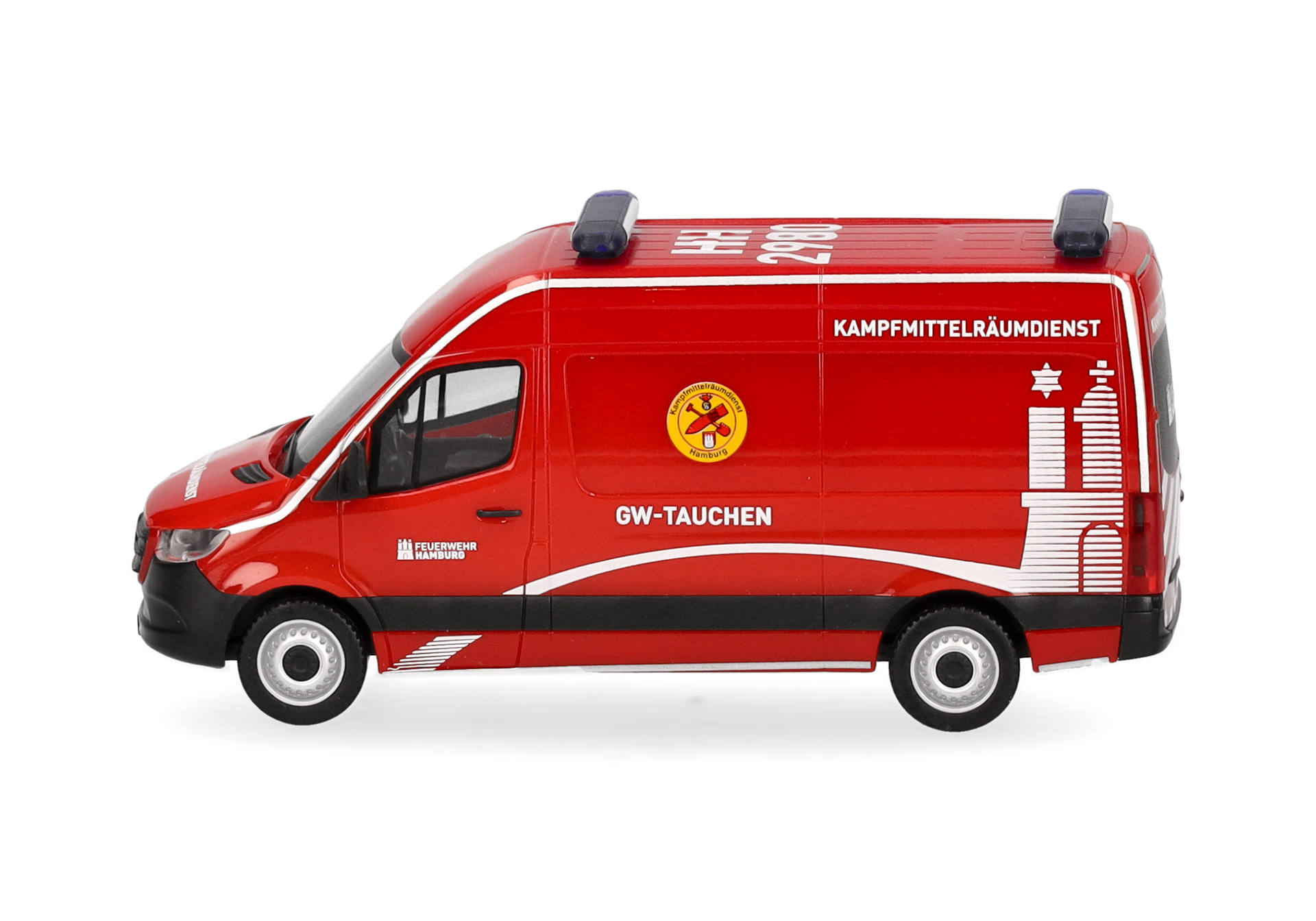 Mercedes-Benz Sprinter '18 half bus high-roof "Fire Brigade Hamburg/Divers of the Explosive Ordnance Disposal Service"