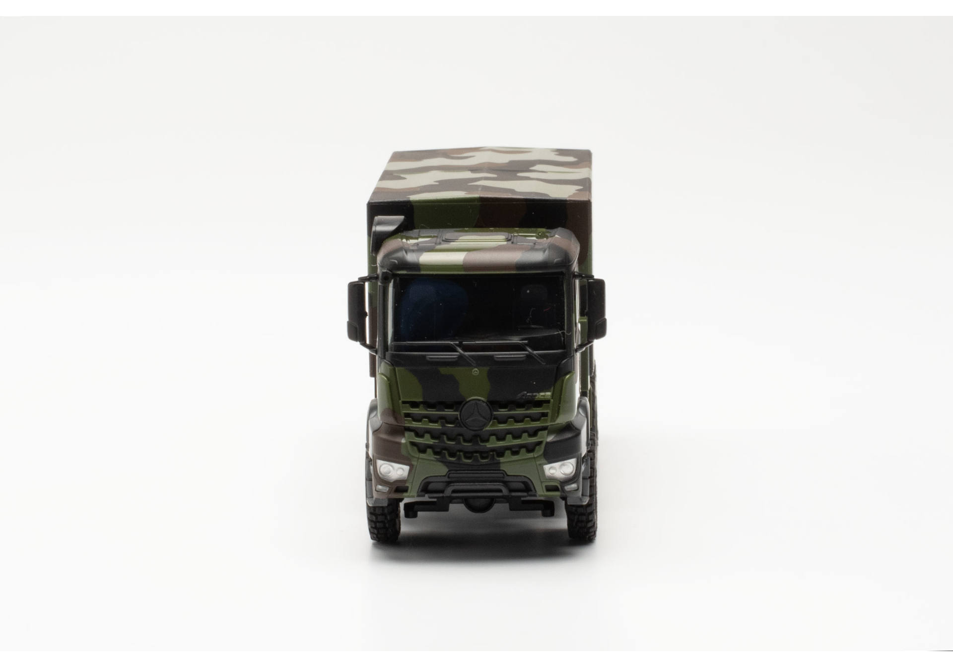 Mercedes-Benz Arocs 6x6 flatbed truck, camouflage