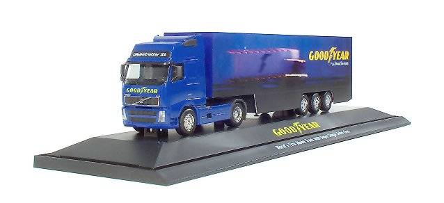 Volvo FH12 GL XL box semitrailer "Goodyear"