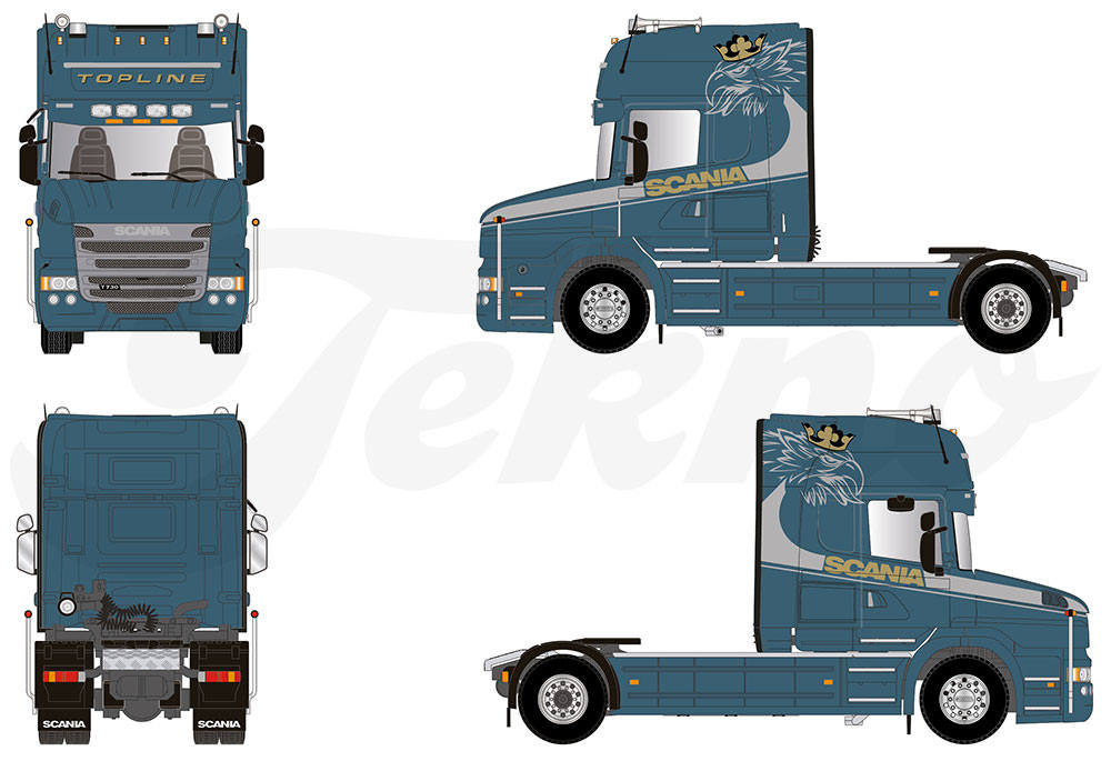T. B. P. Scania Hauber TL 4x2 rigid tractor