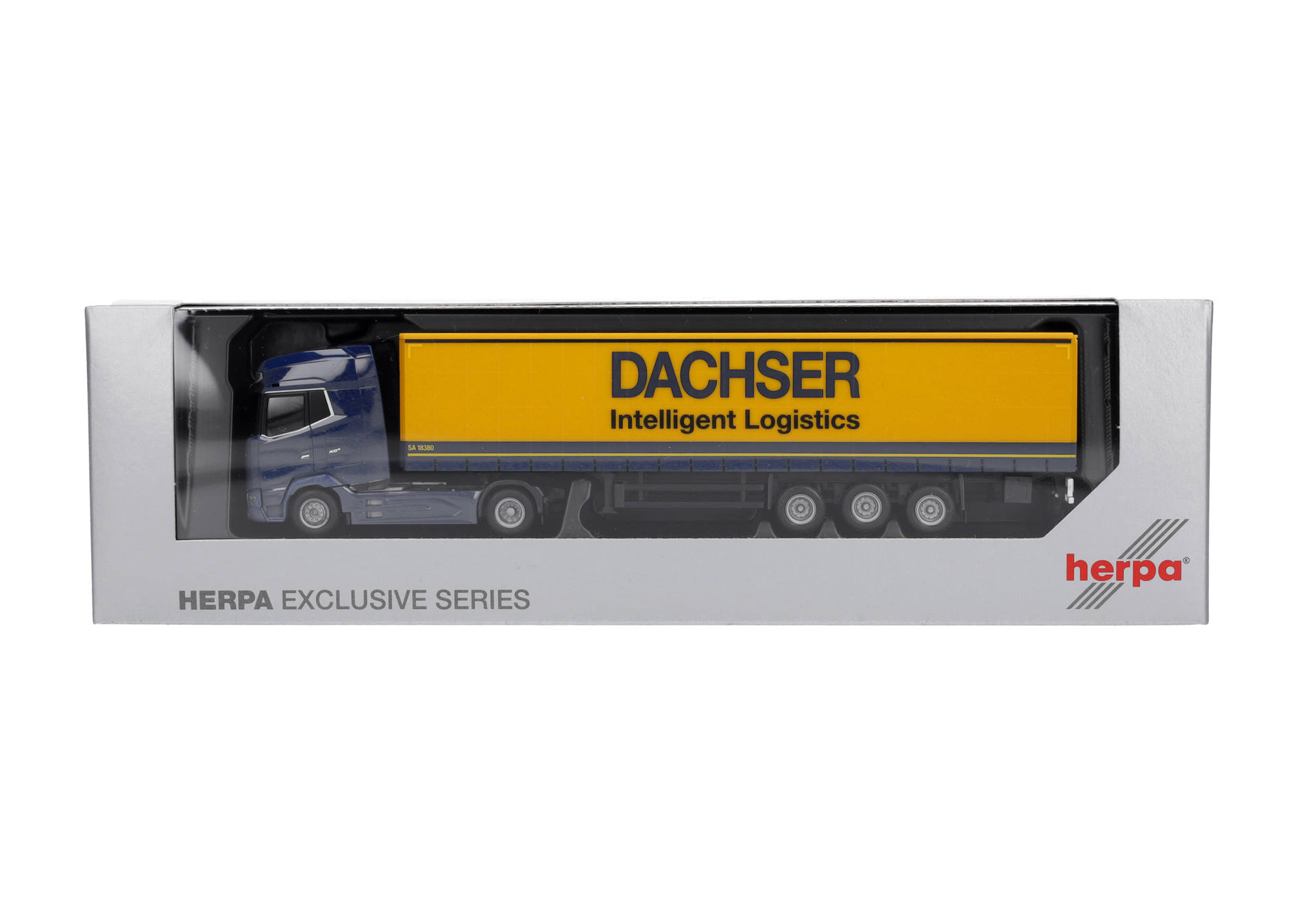 DAF XG+ curtain canvas semitrailer truck 2a/3a "Dachser - Intelligent Logistics"