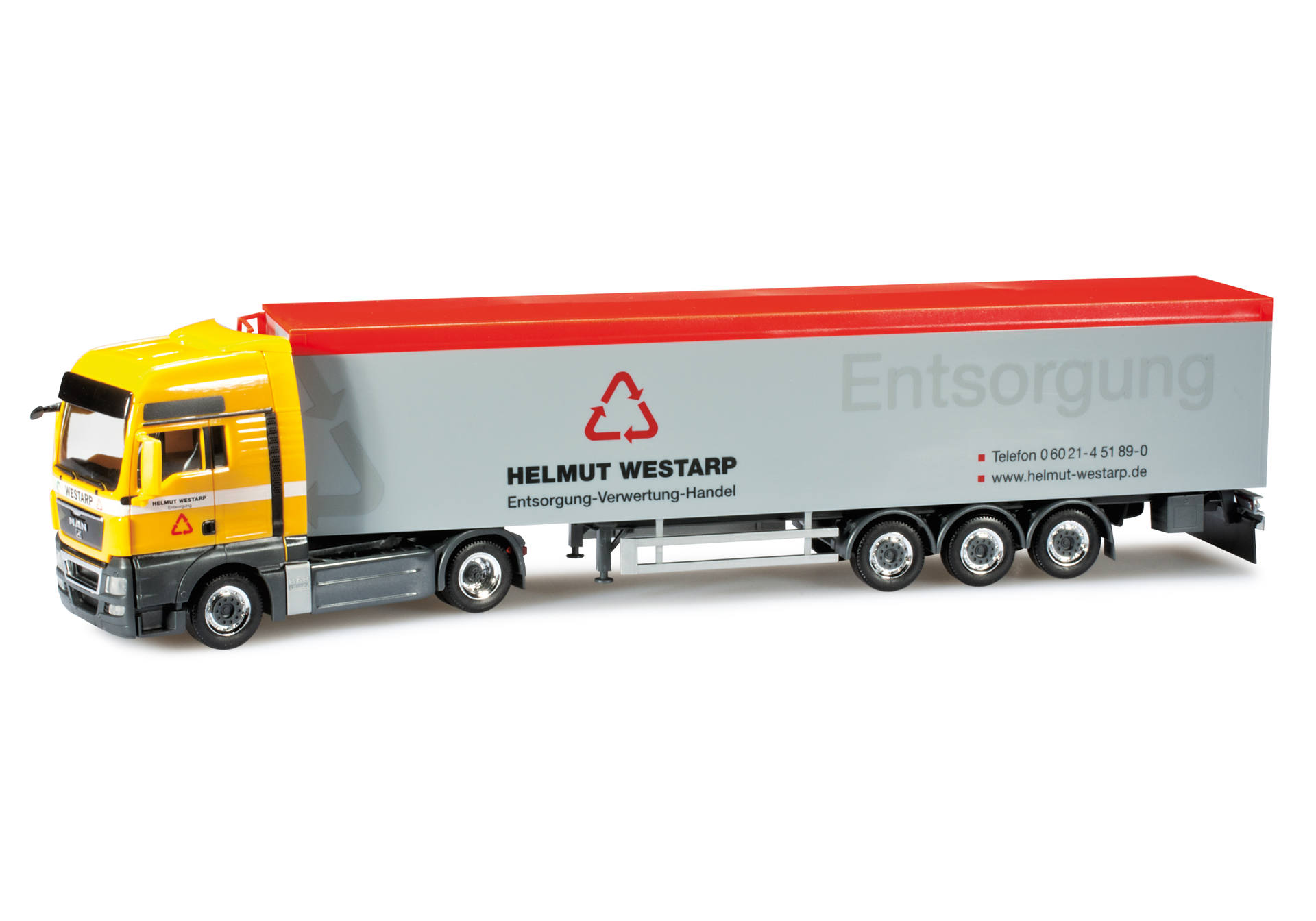 MAN TGX XXL walking floor semitrailer "Westarp"