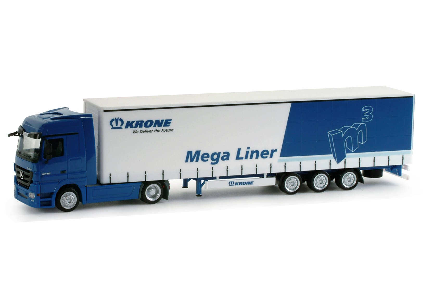 Mercedes-Benz Actros LH curtain canvas semitrailer "Krone"