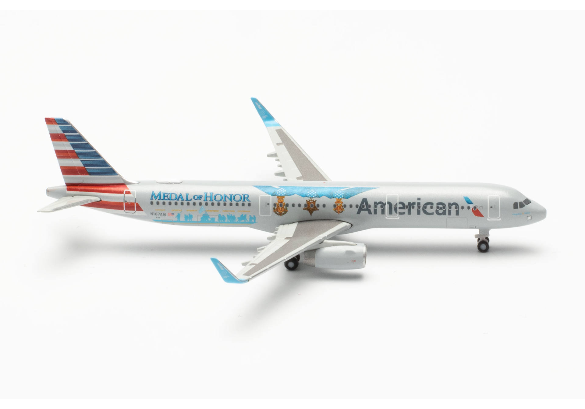 American Airlines Airbus A321 – Medal of Honor – N167AN "Flagship Valor"