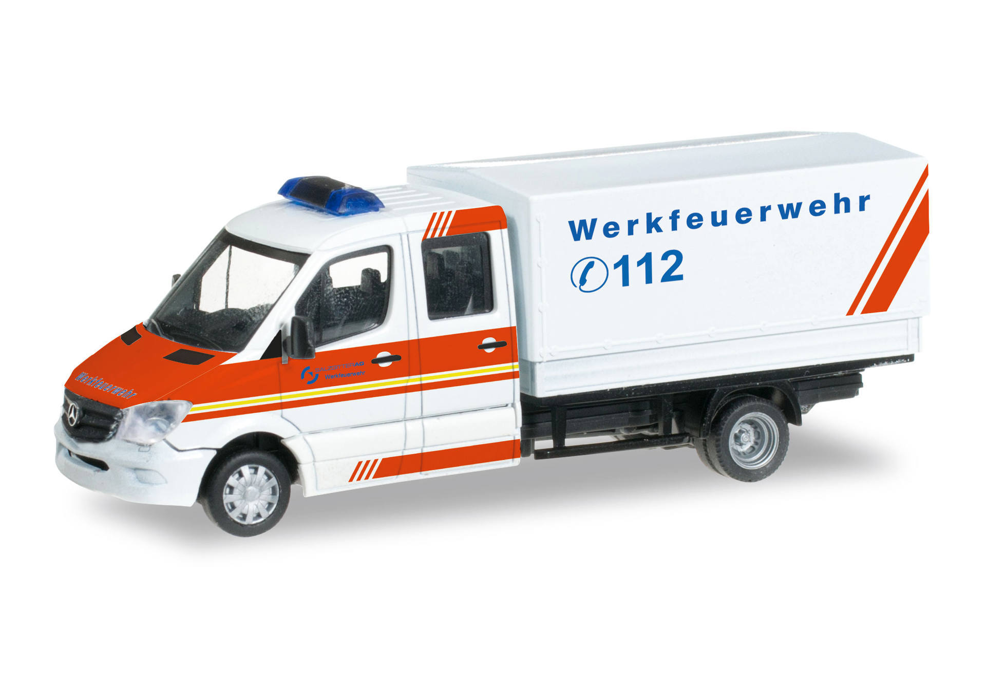 Mercedes-Benz Sprinter pick-updouble cabin with canvas "Plant Fire Department Salzgitter"