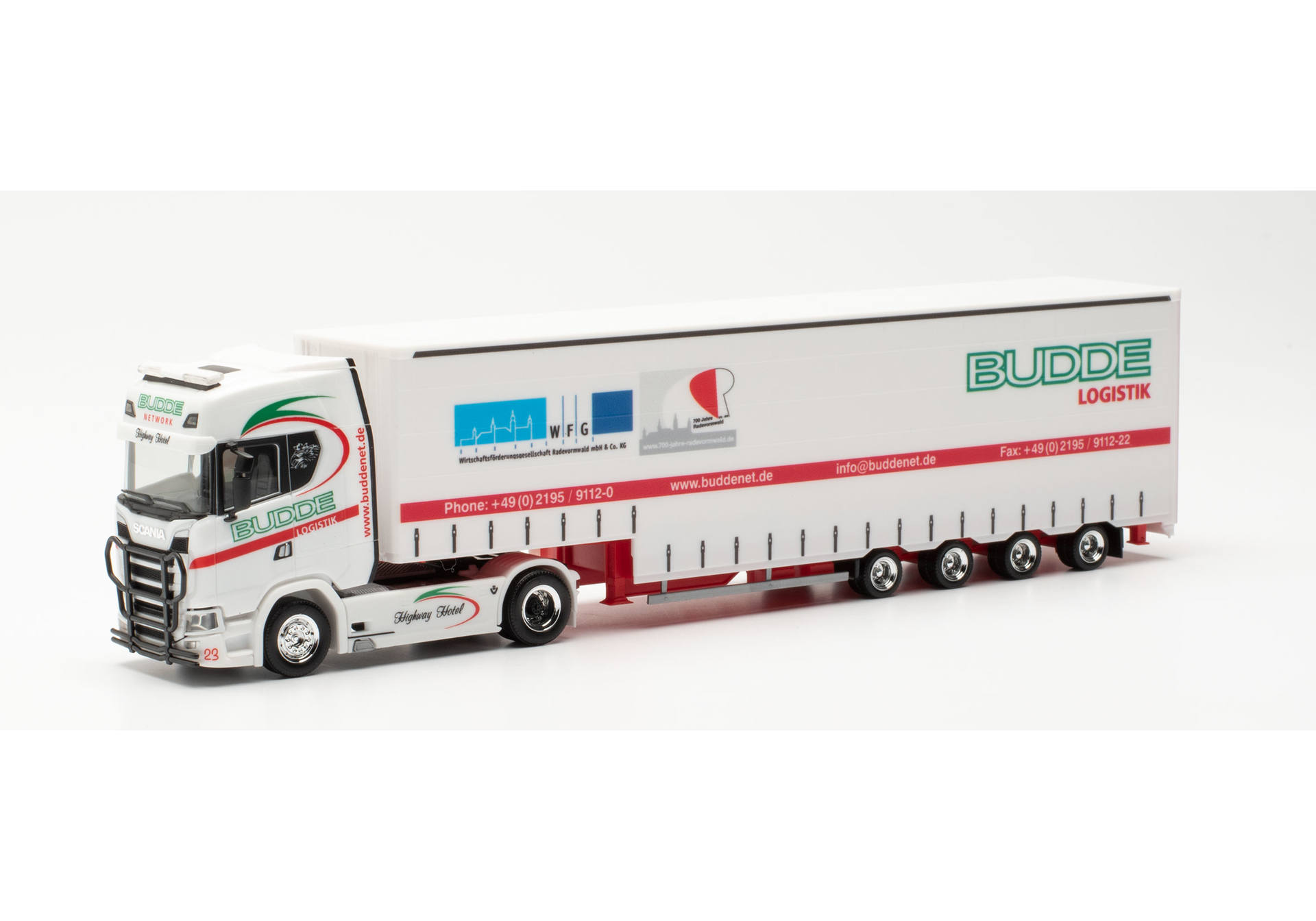 Scania CS 20 HD Meusburger-Sattelzug „BLS Budde Logistik Spedition“