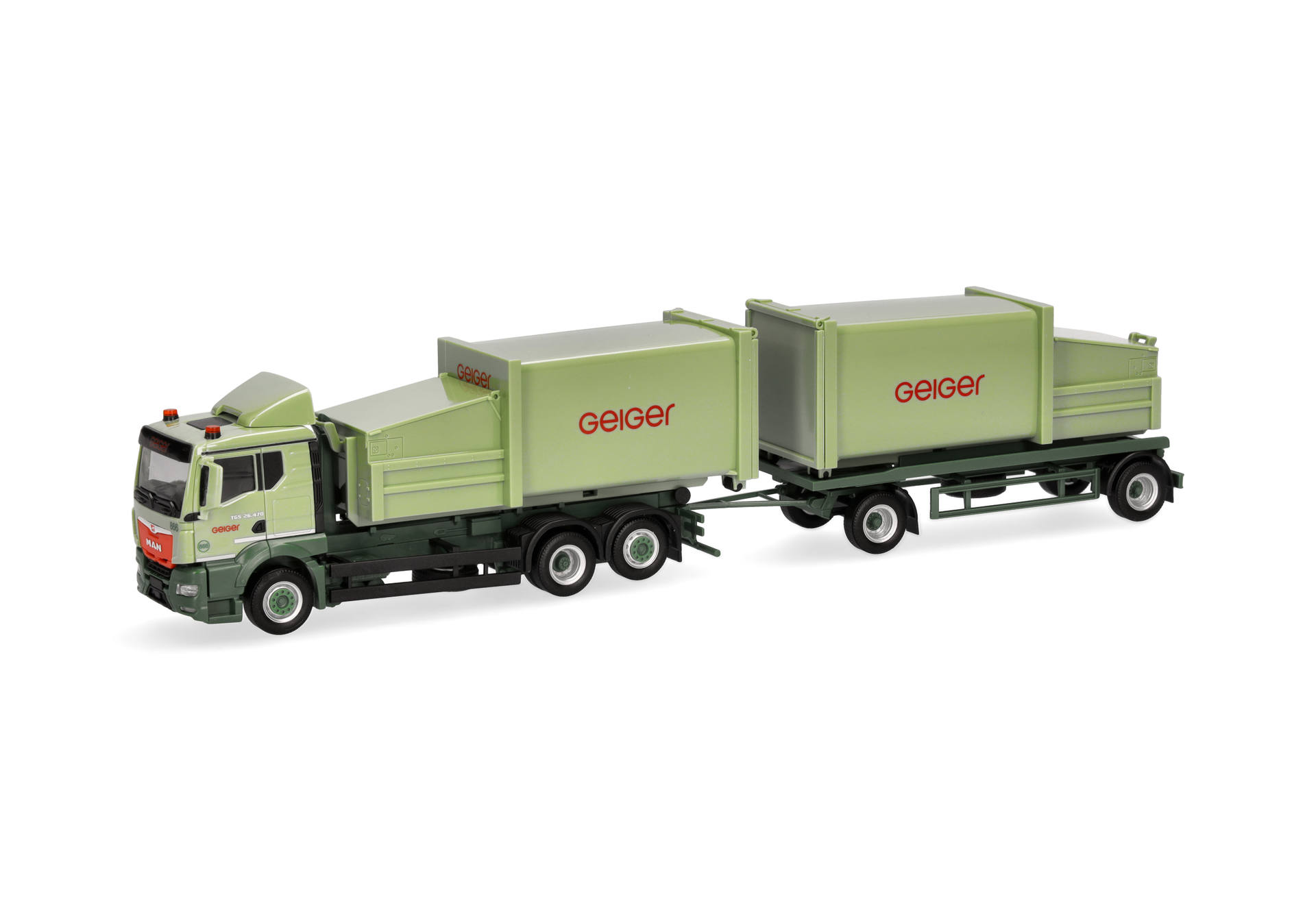 MAN TGS TN Pressmüllcontainer trailer truck "Geiger"