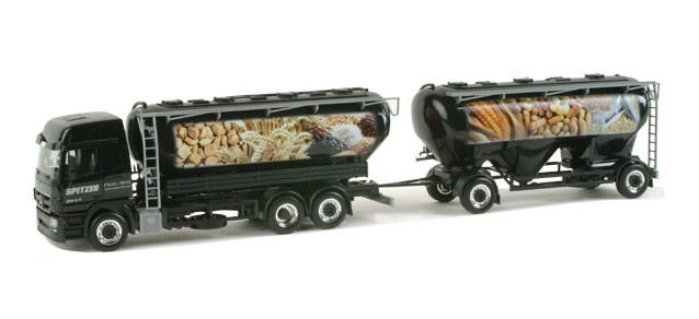 Mercedes-Benz Actros L silo trailer Spitzer "forage"