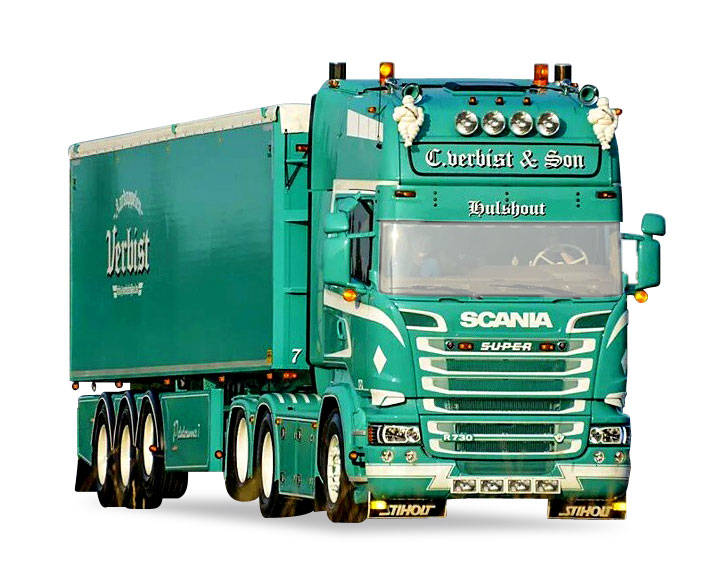 Scania R TL dumper trailer "Verbist"