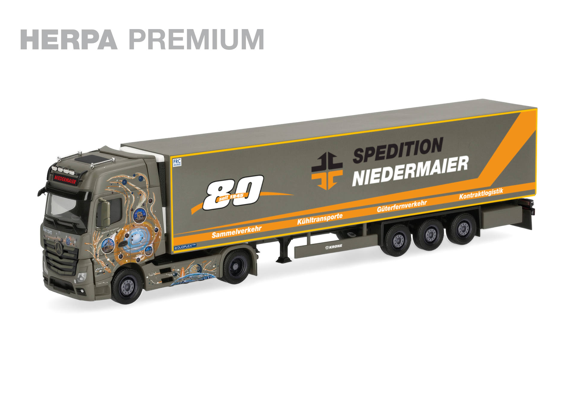 truck, tractor-trailer, semi trailer, artwork, scale model