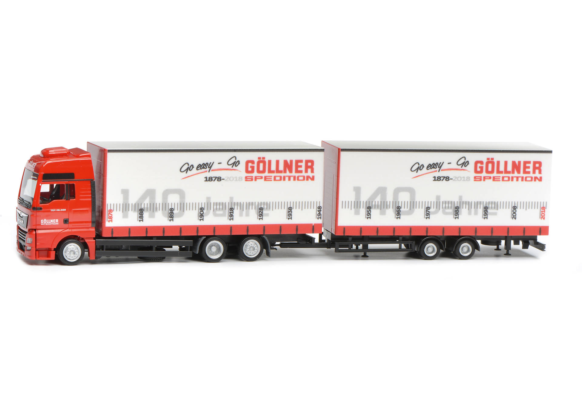 MAN TGX XXL Euro 6 Jumbo tandem trailer "Göllner"