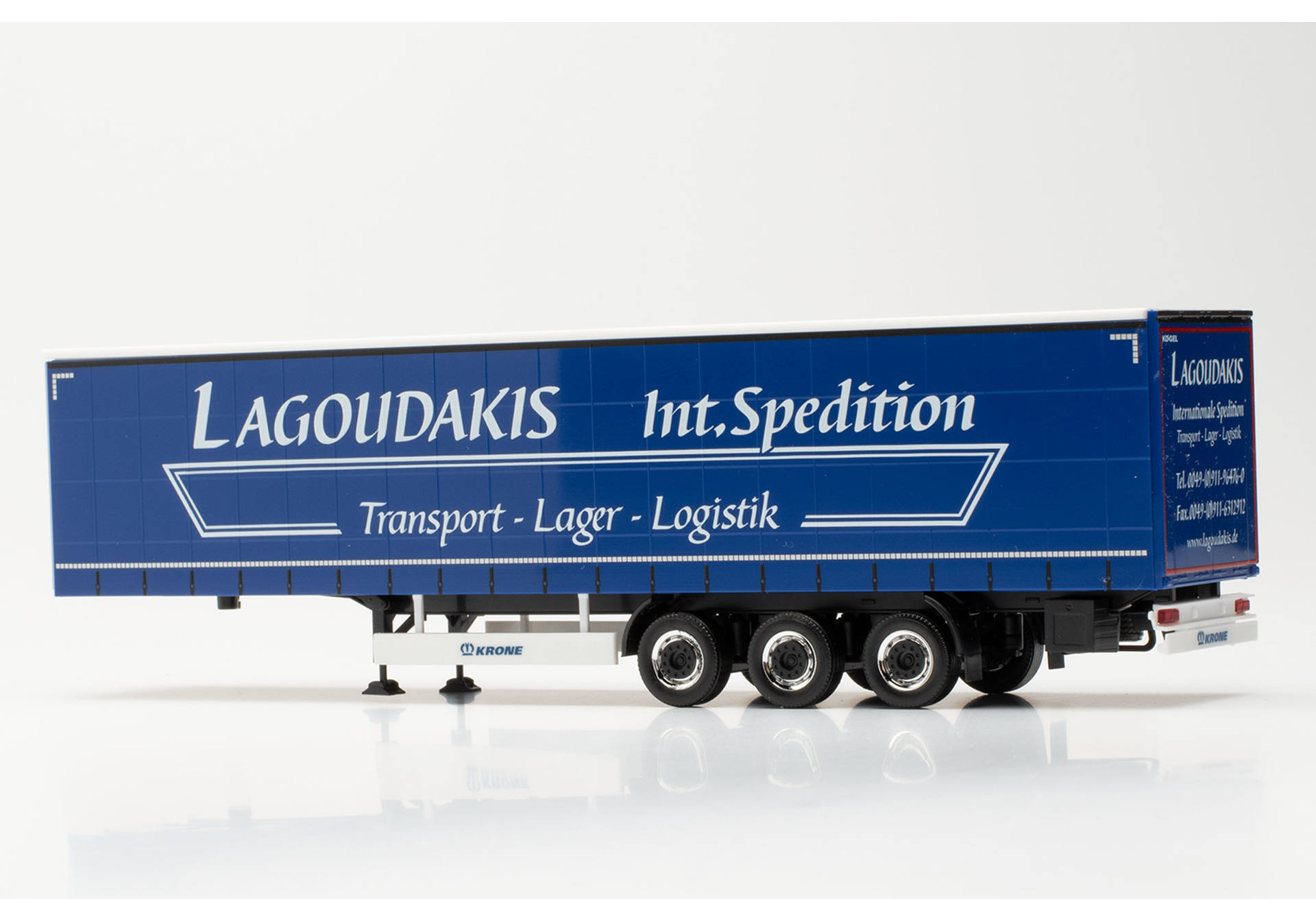 Gardinenplanen-Auflieger Spedition Lagoudakis