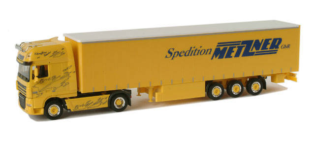 Herpa DAF XF SSC curtain canvas semitrailer 