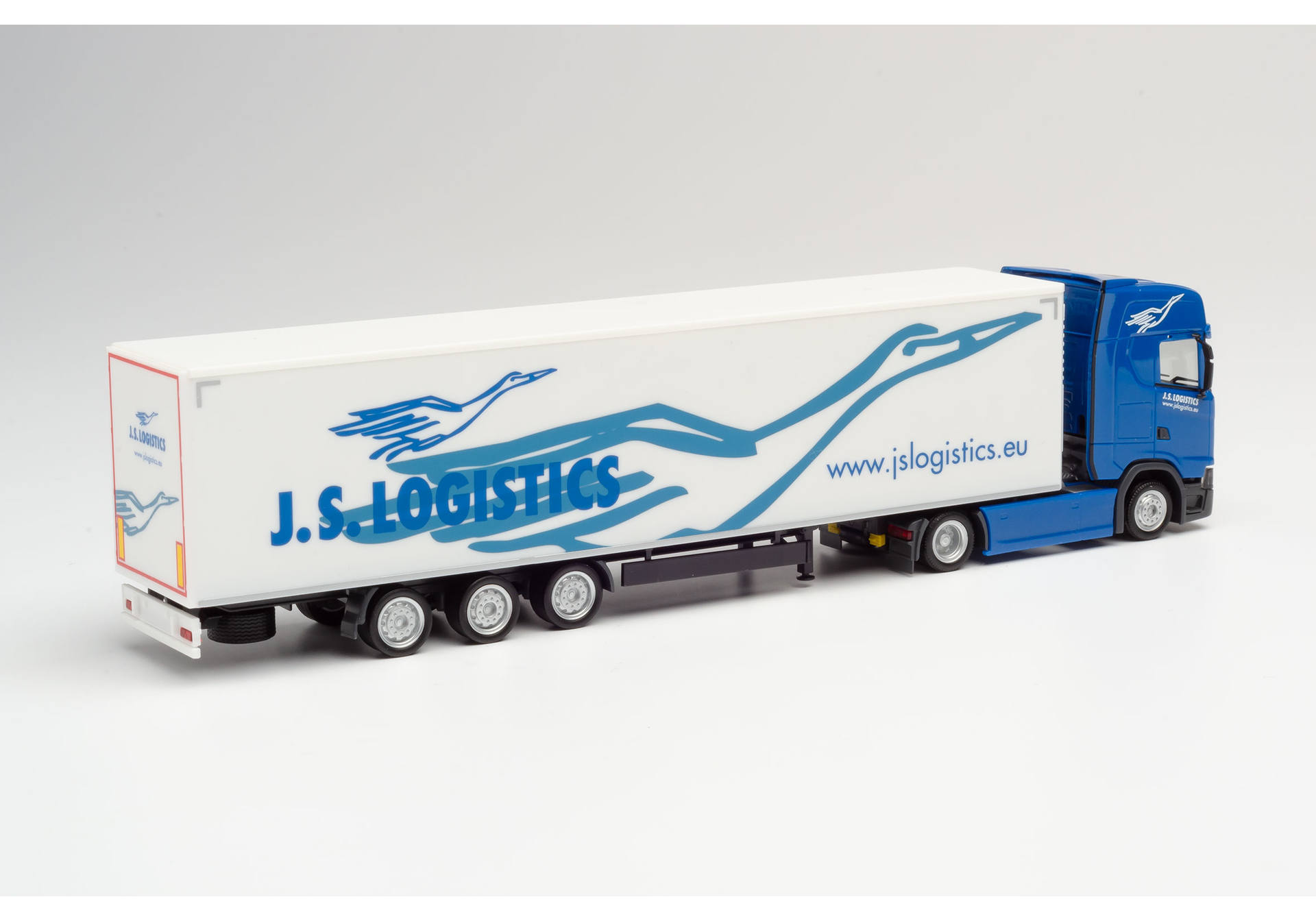Scania CS lowliner refrigerated box trailer „JS Logistik“