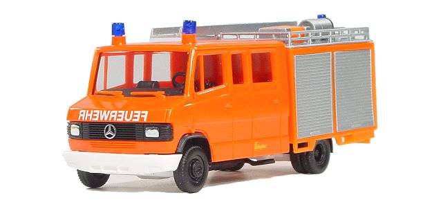 Mercedes-Benz LF8/6 Feuerwehr, tagesleuchtrot