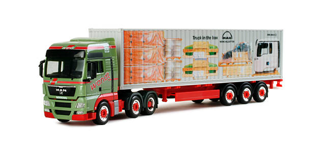 MAN TGX XXL container semitrailer "Wandt"