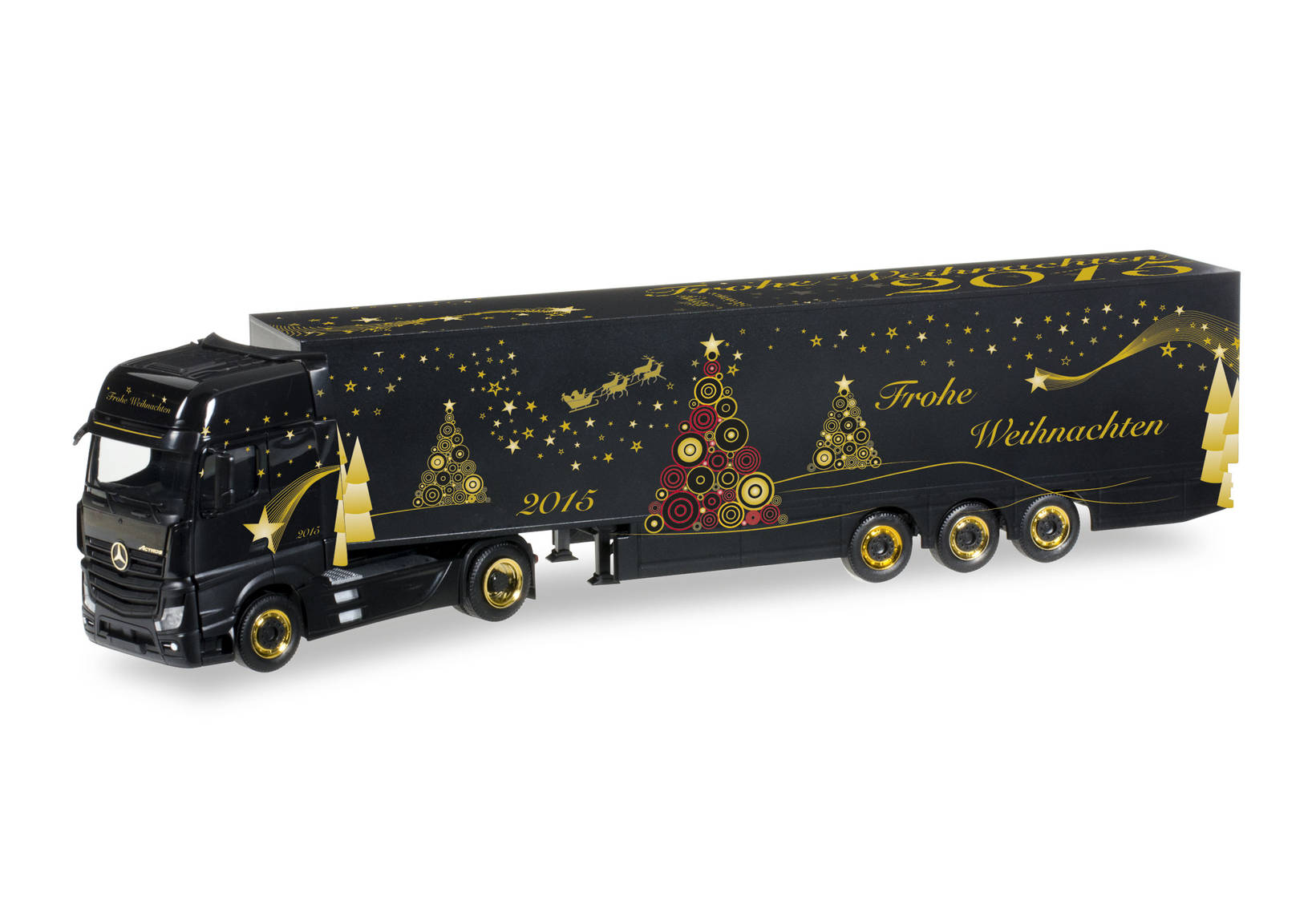 Mercedes-Benz Actros Gigaspace Schmitzbox semitrailer "Herpa Christmas Truck 2015"