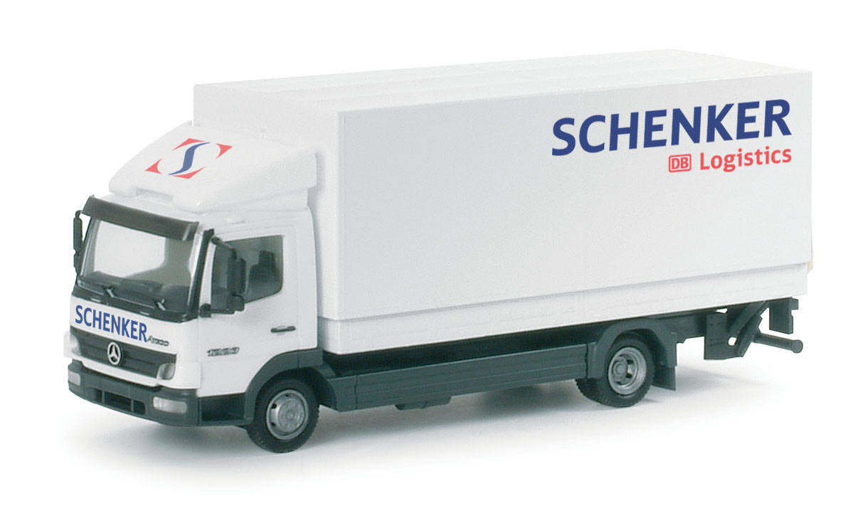 Mercedes-Benz Atego Planen-LKW mit Ladebordwand "Schenker"