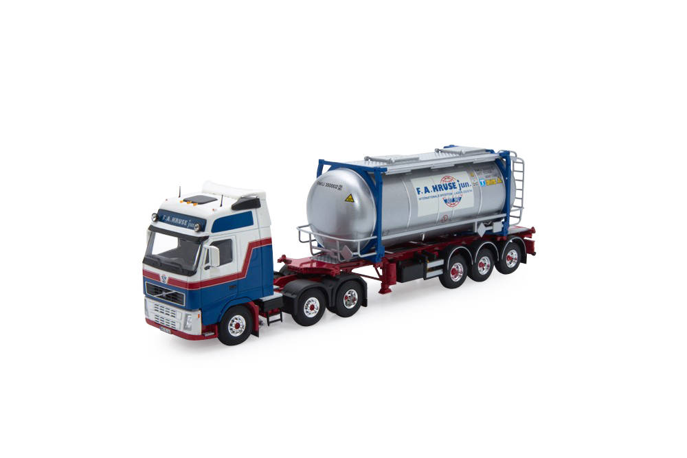 Volvo FH12 GL 6x2 tank container semitrailer "Kruse"